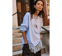 We The Free Perfect Oversized Long Sleeve Top at Free People in Niagara Mist, Size: XS - female