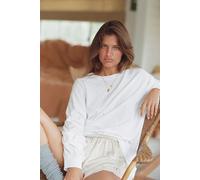 We The Free Perfect Oversized Long Sleeve Top at Free People in White, Size: Medium - female