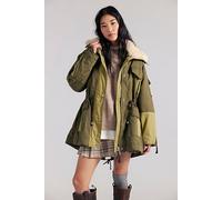 We The Free Pieces Of Me Parka Jacket at Free People in Sage, Size: XL - female