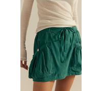 We The Free Play It Cool Mini Skirt at Free People in Bottled Green, Size: Small - female