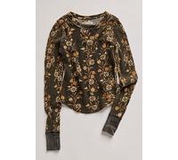 We The Free Pretty Little Thermal at Free People in Black Combo Folk Vine, Size: XS - female