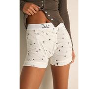 We The Free Printed Boxer Briefs at Free People in Ski School White Combo, Size: Medium - female