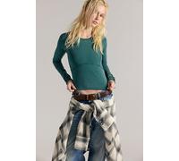 We The Free Protagonist Long Sleeve at Free People in Rainforest, Size: Large - female