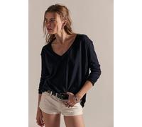 We The Free Real One Long Sleeve Top at Free People in Black, Size: Small - female