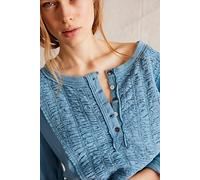 We The Free Redone Tee at Free People in Adriatic Sea, Size: Large - female