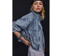 We The Free Rip Tide Denim Jacket at Free People in Blue Moon Wash, Size: XL - female