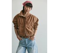 We The Free Rip Tide Suede Jacket at Free People in Hazel Creme, Size: Medium - female