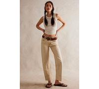 We The Free Risk Taker Mid-Rise Jeans at Free People in Ecru, Size: 26 L - female