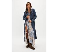 We The Free Ruth Long Denim Top at Free People in Dark Ruthie Wash, Size: US 4 - female