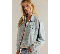 We The Free Sidney Denim Jacket at Free People in Sunkissed, Size: XL - female