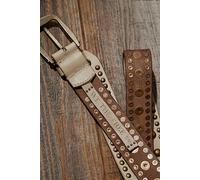 We The Free Sola Stud Belt at Free People in Stone Cold, Size: M/L - female