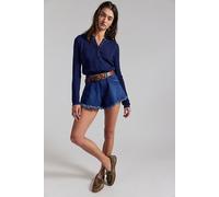 We The Free Sparks Fly Shorts at Free People in Forget Me Not, Size: 26 - female