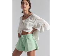 We The Free Sparks Fly Shorts at Free People in Tender Stem, Size: 27 - female