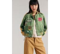 We The Free Star Power Souvenir Jacket at Free People in Vintage Green Combo, Size: Medium - female