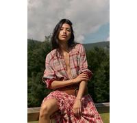 We The Free Summer Daydream Plaid Tunic at Free People in Mauve Combo, Size: XL - female
