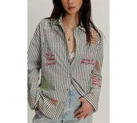We The Free Summer Road Trip Button Down at Free People in Blue Combo, Size: XL - female