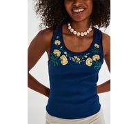 We The Free Summer Tank Top at Free People in Navy Combo, Size: Large - female