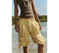 We The Free Sundown Parachute Shorts at Free People in Straw, Size: Small - female