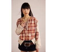 We The Free Sweet Nostalgia Henley at Free People in Original Combo, Size: Large - female