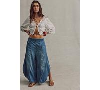 We The Free Sweet Pea Pull-On Tulip Jeans at Free People in Blueshift, Size: Medium - female