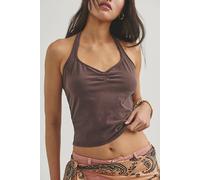 We The Free Sweetheart Halter Top at Free People in Chocolatier, Size: Large - female
