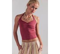 We The Free Sweetheart Halter Top at Free People in Deep Claret, Size: Medium - female