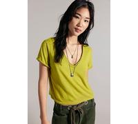 We The Free Take 2 Tee at Free People in Warm Olives, Size: Small - female