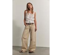 We The Free Teagan Low-Rise Baggy Boyfriend Jeans at Free People in Pale Khaki, Size: 29 - female