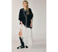 We The Free Tennessee Cable Knit Cardi at Free People in Black Magic, Size: Medium - female