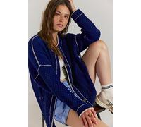 We The Free Tennessee Cable Knit Cardi at Free People in Midnight Blue, Size: Small - female