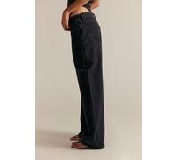 We The Free Tennessee Low-Rise Boyfriend Jeans at Free People in Hideaway Black, Size: 32 - female