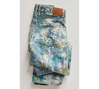 We The Free Tennessee Low-Rise Illusions Jeans at Free People in Floral Canvas, Size: 25 - female