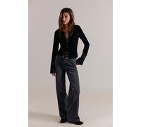 We The Free Tinsley Baggy High-Rise Jeans at Free People in Celestial Black, Size: 32 - female