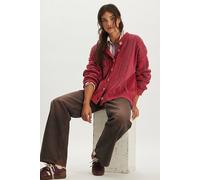 We The Free Valencia Cardi at Free People in Raspberry Combo, Size: Small - female
