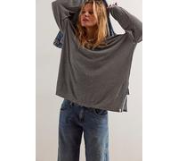 We The Free Veronica Striped Tee at Free People in Black And White Combo, Size: Large - female