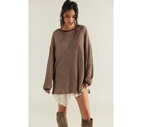 We The Free Veronica Striped Tee at Free People in Oatmeal Combo, Size: Medium - female