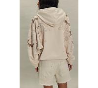We The Free Where Are The Umbrellas Zip-Up at Free People in Ivory Combo, Size: XS - female