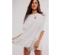 We The Free Why Yes Tee at Free People in Blanc De Blanc, Size: Medium - female