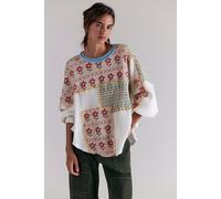 We The Free Wildflower Thermal at Free People in Sand Combo, Size: XL - female