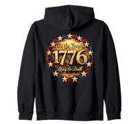 We The People 1776 Liberty Or Death Patriotic Constitution Zip Hoodie