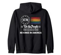 We The People 1776 Rainbow Flag No Kings In America Pride Zip Hoodie
