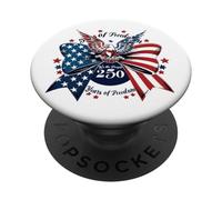 We the People 250 Years of Freedom Patriotic Eagle Design PopSockets Adhesive PopGrip