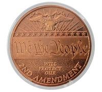 We The People 2nd Amendment 1 oz 99.9% Pure Copper Round in Capsule