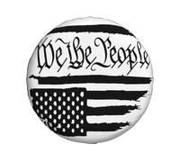We The People American Flag Back Tyre Tire Cover Wheatherproof Waterproof Tyre wheelcover, For Car, Truck, SUV, 14in