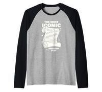 We the People Iconic Breakup Text Constitution Raglan Baseball Tee