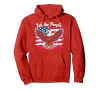 We The People Know How To Party Pullover Hoodie, Adult Unisex, Red, M