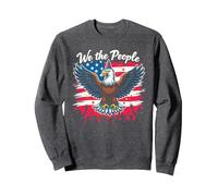 We The People Know How To Party Sweatshirt, Adult Unisex, Dark Heather Grey, L