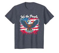 We The People Know How to Party T-Shirt, Kids, Heather Blue, 3 Years