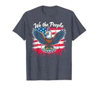 We The People Know How to Party T-Shirt, Men, Heather Blue, 6XL