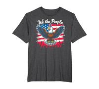 We The People Know How to Party T-Shirt, Men's Big and Tall, Dark Heather Grey, 4X Tall